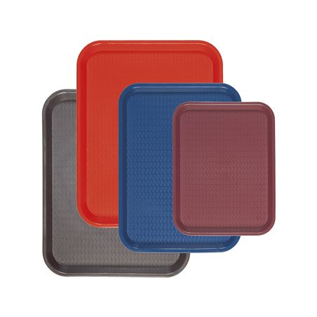 PLATEAU FAST FOOD  27,5x35,5 CM CHOCOLAT PP (1 UNITÉ)