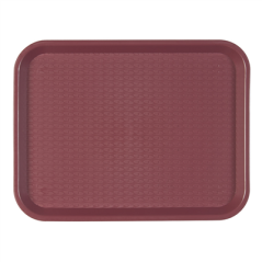 Image PLATEAU FAST FOOD 27,5x35,5 CM BORDEAUX PP (1 UNITÉ) #1