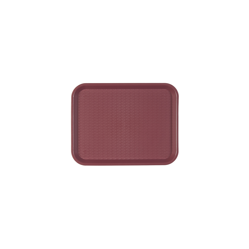 PLATEAU FAST FOOD 30,4x41,4 CM BORDEAUX PP (1 UNITÉ) PLATEAU FAST FOOD 30,4x41,4 CM BORDEAUX PP (1 UNITÉ)