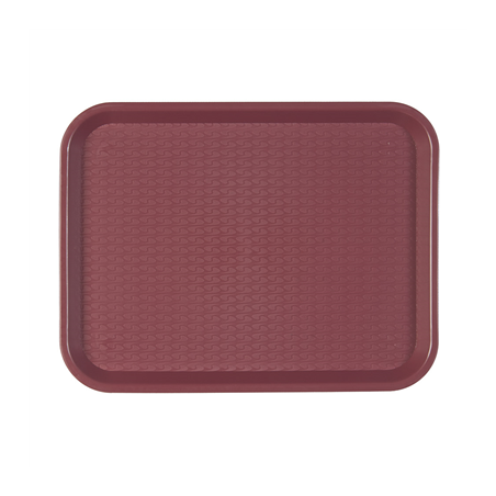 Image PLATEAU FAST FOOD  30,4x41,4 CM BORDEAUX PP (1 UNITÉ) #1