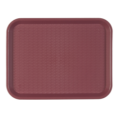 Image PLATEAU FAST FOOD 35,5x45,3 CM BORDEAUX PP (1 UNITÉ) #1
