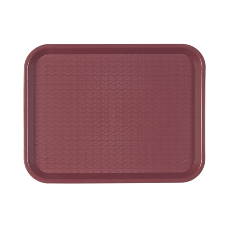 Image PLATEAU FAST FOOD  35,5x45,3 CM BORDEAUX PP (1 UNITÉ) #1