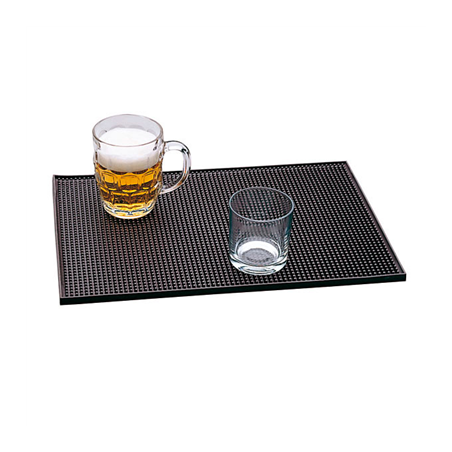 Image TAPIS AIRE SERVICE "RAIL MATE"  45,5x30,5 CM NOIR GOMME (1 UNITÉ) #1