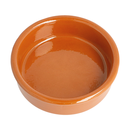 RÉCIPIENTS EN FAÏENCE POUR MISE EN BOUCHE 150 ML Ø 10,5x2,5 CM MARRON ROUGEATRE CERAMIQUE (50 UNITÉ)