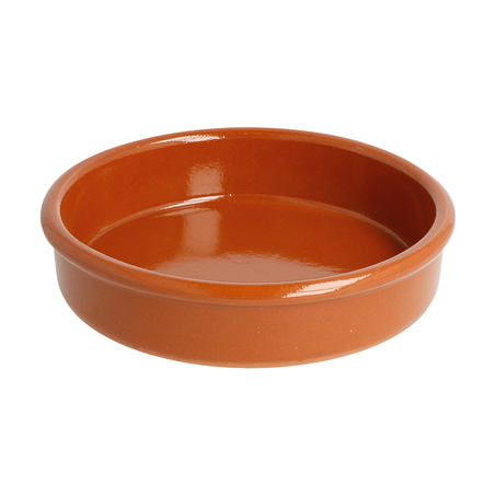 Image RÉCIPIENTS EN FAÏENCE POUR CRÈME CATALANE 220 ML Ø 12x2,6 CM MARRON ROUGEATRE CERAMIQUE (44 UNITÉ) #1