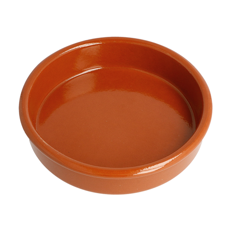 RÉCIPIENTS EN FAÏENCE POUR CRÈME CATALANE 220 ML Ø 12x2,6 CM MARRON ROUGEATRE CERAMIQUE (44 UNITÉ)