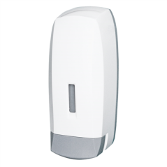 Image DISTRIBUTEUR SAVON 1 L 12,5x12x27 CM BLANC ABS (1 UNITÉ) #1