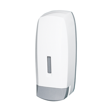 Image DISTRIBUTEUR SAVON 1 L 12,5x12x27 CM BLANC ABS (1 UNITÉ) #1