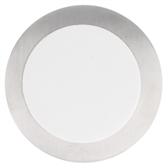 Image PLAQUE AUTO-ADHESIVE "DAMES"  Ø 7,5 CM ARGENTE INOX (1 UNITÉ) #3