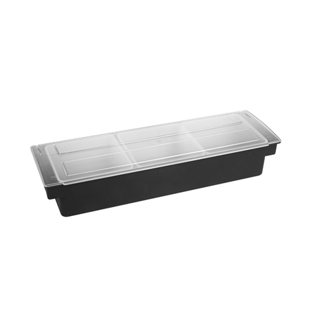 Image DISTRIBUTEUR À CONDIMENTS 3 COMPART.  49,5x15,7x9 CM NOIR PS (1 UNITÉ) #1