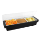 DISTRIBUTEUR À CONDIMENTS 3 COMPART. 49,5x15,7x9 CM NOIR PS (1 UNITÉ) Image DISTRIBUTEUR À CONDIMENTS 3 COMPART. 49,5x15,7x9 CM NOIR PS (1 UNITÉ) #5
