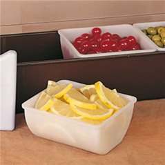 COMPARTIMENT COCKTAIL GRAND 14x14,5x7,3 CM BLANC PP (1 UNITÉ)