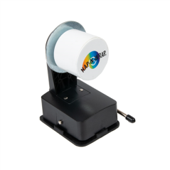 Image DISTRIBUTEUR ROND DE SERVIETTES EN ROULEAU 8,3x7,12 CM. NOIR PLASTIQUE (1 UNITÉ) #1