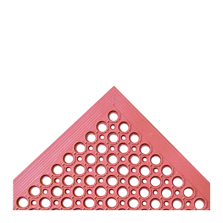 Image TAPIS ANTI-FATIGUE 'DRAINAGE'  152,4x91,4x1,2 CM ROUGE GOMME (1 UNITÉ) #1