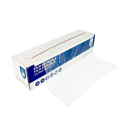Image FILM ÉTIRABLE SOUS DISTRIBUTEUR  0,30x300 M TRANSPARENT PVC (6 UNITÉ) #1