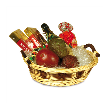 Image CORBEILLE POUR LOTS RONDS  Ø 33x9 CM MARRON OSIER (40 UNITÉ) #1