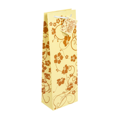 Image 10 U. SAC CABAS PORTE-BOUTEILLES "NATURE"  80 G/M2 12,3+7,8X36 CM ASSORTI CELLULOSE (10 UNITÉ) #1