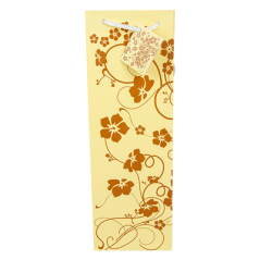 10 U. SAC CABAS PORTE-BOUTEILLES "NATURE"  80 G/M2 12,3+7,8X36 CM ASSORTI CELLULOSE (10 UNITÉ)