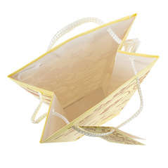 Image 10 U. SAC CABAS PORTE-BOUTEILLES "NATURE"  80 G/M2 12,3+7,8X36 CM ASSORTI CELLULOSE (10 UNITÉ) #3