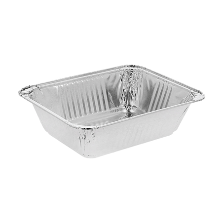 Image RÉCIPIENTS RECTANGULAIRES 260 ML 12,4x10x3,5 CM ALUMINIUM (2400 UNITÉ) #1
