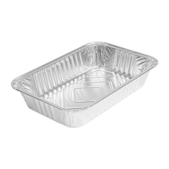 Image RÉCIPIENTS RECTANGULAIRES 770 ML 21x14x3,7 CM ALUMINIUM (1000 UNITÉ) #1