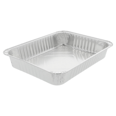 Image RÉCIPIENTS RECTANGULAIRES 1100 ML 22,6x17,7x4 CM ALUMINIUM (700 UNITÉ) #1