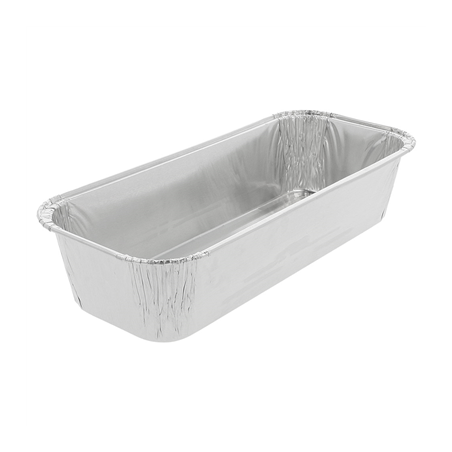 Image RÉCIPIENTS PLUM CAKE 800 ML 23,8/20,5x10x5 CM ALUMINIUM (100 UNITÉ) #1