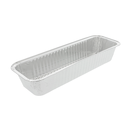 Image RÉCIPIENTS PLUM CAKE 1070 ML 31/26,8x10,3x5 CM ALUMINIUM (100 UNITÉ) #1