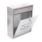 Image BOÎTE À LETTRES, RÉCEPETION HOTEL  26x9x31 CM ARGENTE ACIER (1 UNITÉ) #3