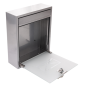 Image BOÎTE À LETTRES, RÉCEPETION HOTEL  26x9x31 CM ARGENTE ACIER (1 UNITÉ) #4