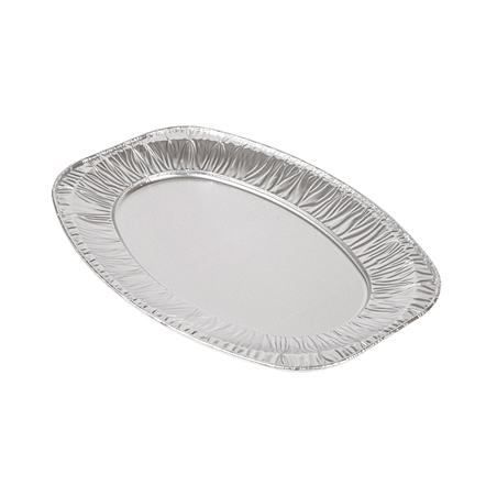 Image PLATEAUX OVALES  35,1x24,3x2 CM ALUMINIUM (100 UNITÉ) #1