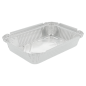 RÉCIPIENTS RECTANGULAIRES 550 ML 19,2x14x3 CM ALUMINIUM (100 UNITÉ) Image RÉCIPIENTS RECTANGULAIRES 550 ML 19,2x14x3 CM ALUMINIUM (100 UNITÉ) #1