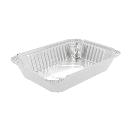 Image RÉCIPIENTS RECTANGULAIRES 910 ML 21,8x15,5x4 CM ALUMINIUM (100 UNITÉ) #1