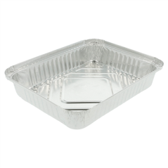 Image RÉCIPIENTS RECTANGULAIRES 1100 ML 22,3x17x3,5 CM ALUMINIUM (100 UNITÉ) #1