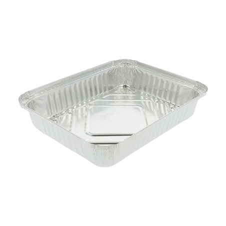 Image RÉCIPIENTS RECTANGULAIRES 1100 ML 22,3x17x3,5 CM ALUMINIUM (100 UNITÉ) #1