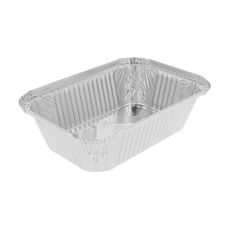 Image RÉCIPIENTS RECTANGULAIRES 900 ML 20,2x13,7x5 CM ALUMINIUM (100 UNITÉ) #1