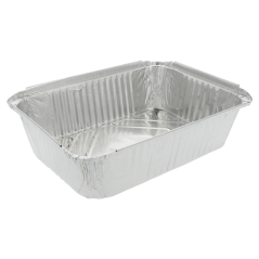 Image RÉCIPIENTS RECTANGULAIRES 2300 ML 25,5x18,5x6 CM ALUMINIUM (400 UNITÉ) #1