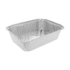 Image RÉCIPIENTS RECTANGULAIRES 3000 ML 31,9x25,9x5 CM ALUMINIUM (400 UNITÉ) #1