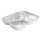 RÉCIPIENTS 3 COMPARTIMENTS 380/220/166 ML 22,7x17,7x3 CM ALUMINIUM (800 UNITÉ) Image RÉCIPIENTS 3 COMPARTIMENTS 380/220/166 ML 22,7x17,7x3 CM ALUMINIUM (800 UNITÉ) #1