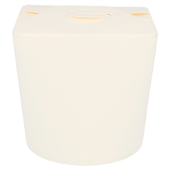 Image RÉCIPIENTS MULTIUSAGES MICRO-ONDABLES 780 ML 305 + 18 PE G/M2 Ø9x9 CM BLANC CARTON (50 UNITÉ) #1