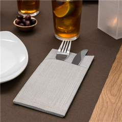 Image "TÊTE-À-TÊTE" PRÉ. 120CM (20 FEU.)  55 G/M2 0,40x24 M CHOCOLAT AIRLAID (6 UNITÉ) #3