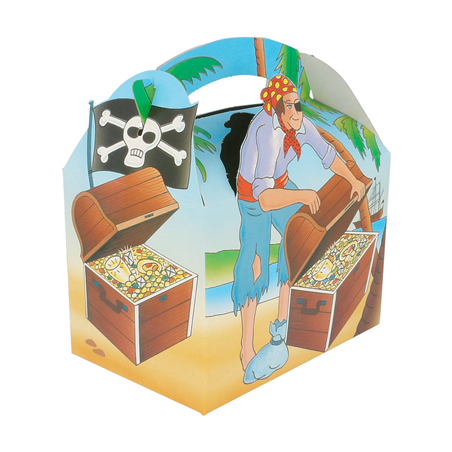 Image BOÎTES MENU ENFANT "PIRATES"  320 G/M2 15,50x10,50x17,50 CM QUADRICHROMIE CARTON (300 UNITÉ) #1
