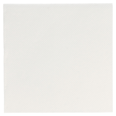 Image SERVIETTES 'DOUBLE POINT' 18 G/M2 20x20 CM BLANC OUATE (2400 UNITÉ) #1