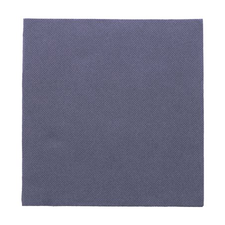 Image SERVIETTES ECOLABEL 'DOUBLE POINT' 18 G/M2 33x33 CM BLEU MARINE OUATE (1200 UNITÉ) #1
