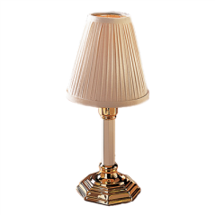 Image BASE "TRADITIONAL CLASSIC" 27 (h) CM IVOIRE CHROME (1 UNITÉ) #1