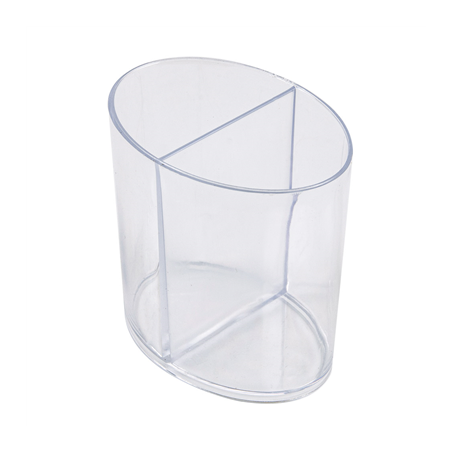 Image RÉCIPIENTS INJECTÉS RÉUTILISABLES "ELLIPSES" 2x60 ML 6,5x4,5x6,5 CM TRANSPARENT PS (300 UNITÉ) #1