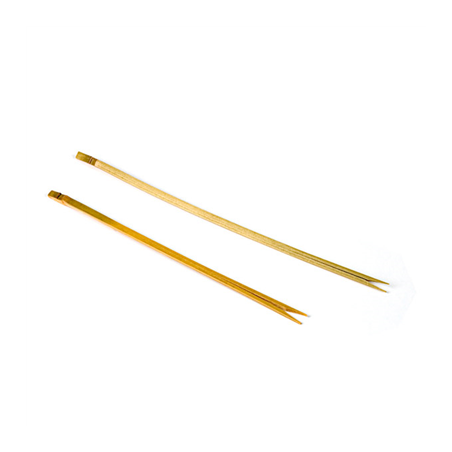 Image PIQUES DOUBLE POINTE  15 (h) CM NATUREL BAMBOU (200 UNITÉ) #1