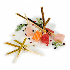 Image PIQUES "KEKO"  9 (h) CM NATUREL BAMBOU (100 UNITÉ) #4