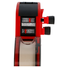 Image ÉTIQUETEUSE ALPHANUMÉRIQUE 2 LIGNES 10+10  25,5x6x16 CM ROUGE PLASTIQUE (1 UNITÉ) #3