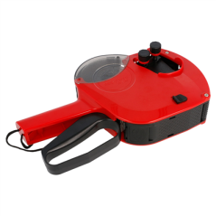 Image ÉTIQUETEUSE ALPHANUMÉRIQUE 2 LIGNES 10+10  25,5x6x16 CM ROUGE PLASTIQUE (1 UNITÉ) #4